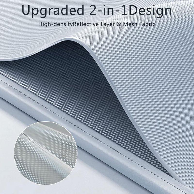 Adatto per Model Y 2020-2024 Parasole Cristallo di Ghiaccio, Parasole Pieghevole Tetto in Vetro, Protezione UV, Isolamento Termico, Parasole, Accessori per Auto
