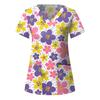 Women's T-shirt V-neck Nurse Uniform Casual and Comfortable Short Sleeved Women's Dreamy Printed T-shirt