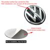 RUNTB1 4Pcs 56mm 60mm 65mm 3D New Black Silver Car Wheel Stickers Center Hub Cap Car Emblem Badge Decal For VW GTI R-Line