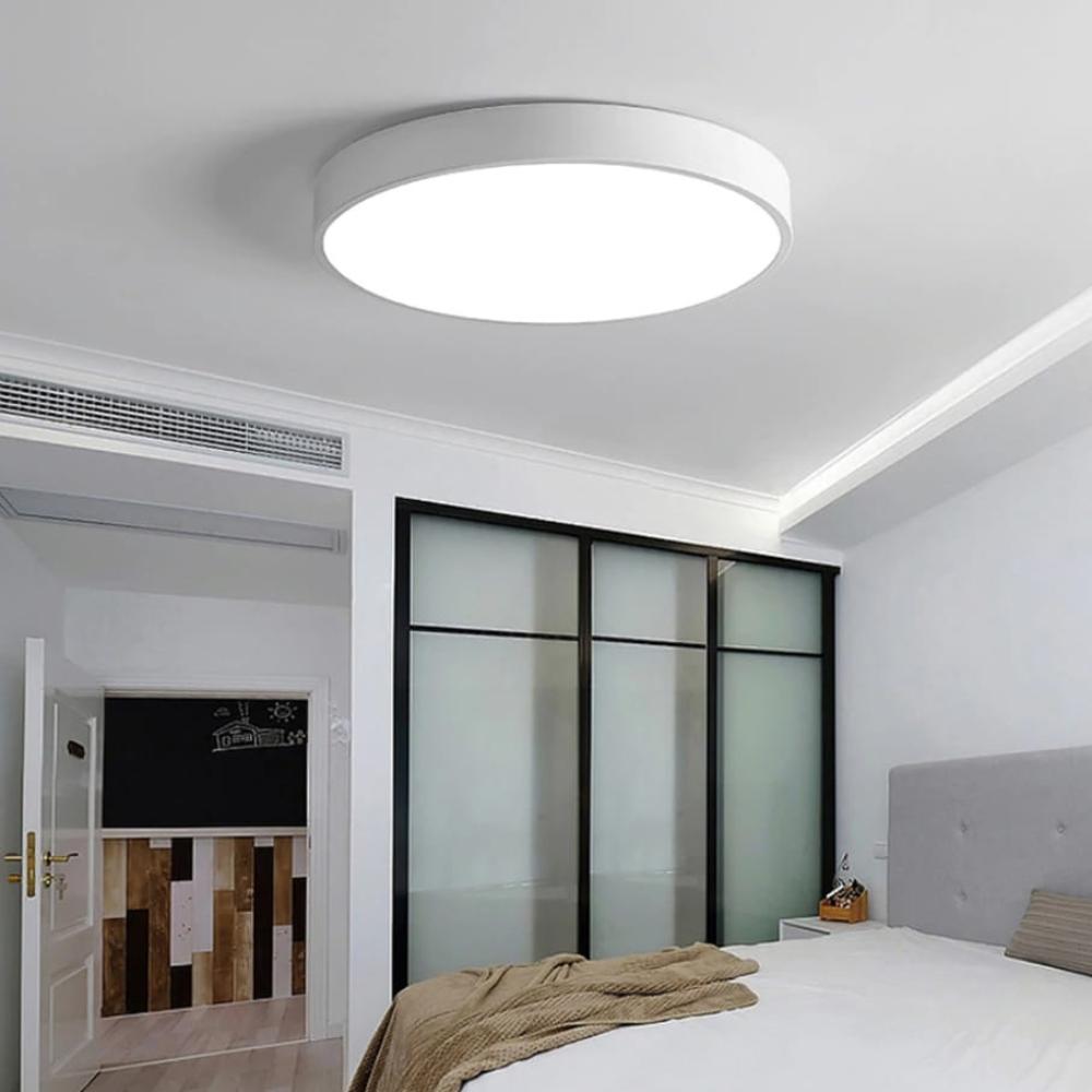 Ceiling Lamp LED Plafond 28w Warm Color 50cm for Kitchen Office Black