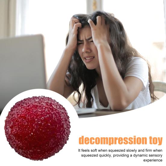 Fake Waxberry Squeeze Toy Stress Relief Crispy Simulated Waxberry Sensory Fidget Toy Decompression Stress Ball Toy