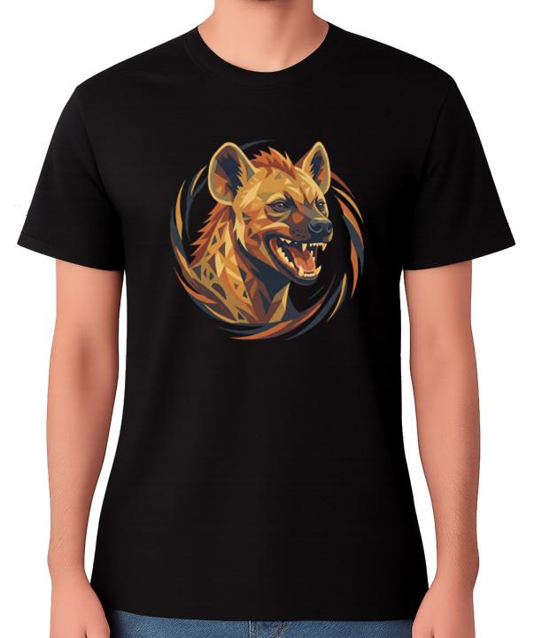 Hyena Head T-Shirt Wild Animal Predator Graphic Wildlife Tee M