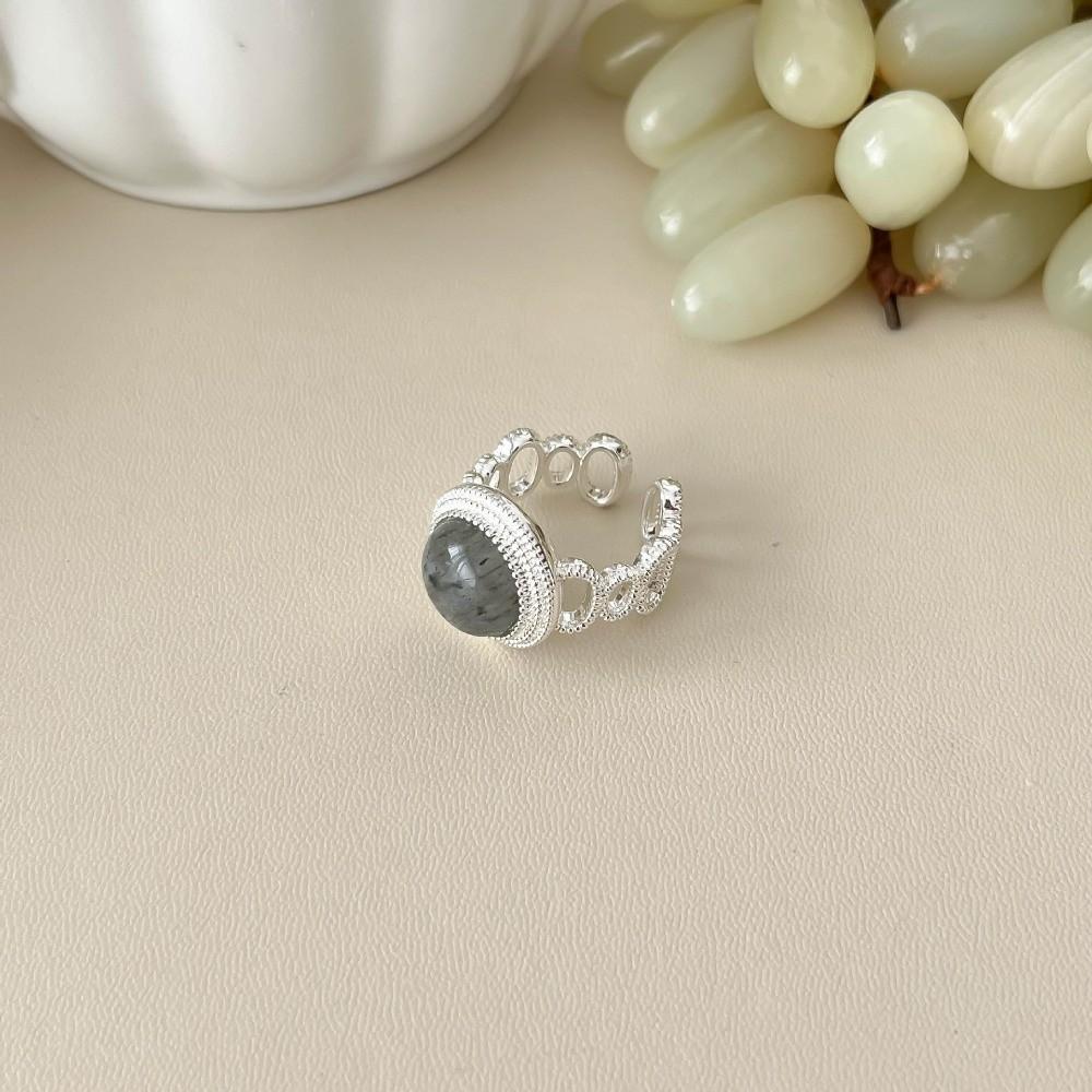 

Creative Finger Rings Natural Opening Rings Bride Jewelry Amber Open Finger Rings Girls Style 12