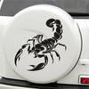 3D Scorpion Car Stickers Auto Styling Vinyl Decal Badge Self-adhesive Hood Decoration Black/White 20x12cm Easy