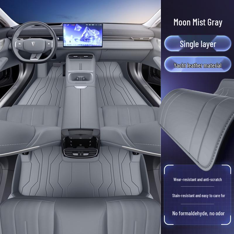 Deep Blue S07 Car Interior and Trunk Mat Set - 26-Piece Floor Mat Accessories