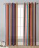 Mexico Style Colorful Stripes Sheer Curtains for Living Room Decoration Window Curtains for Kitchen Tulle Voile Organza Curtains