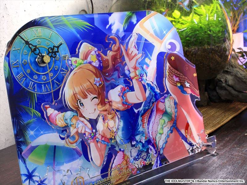 Seasonal Plants Idolmaster Cinderella Girls Big Acrylic Table Kirari Moroboshi Happy Wonderland H190 x Made of Acrylic Clock, + Ver., Approx. W260mm,