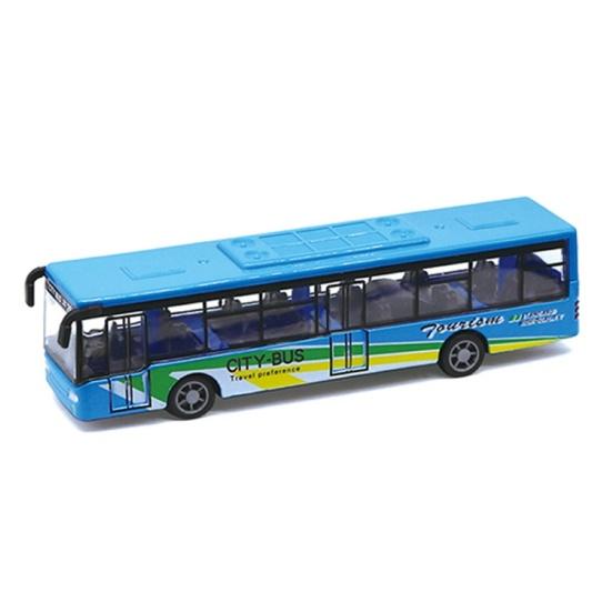Alloy Mini Simulation Pull Back Car Bus Model Desktop Decor Kids Collectible Toy
