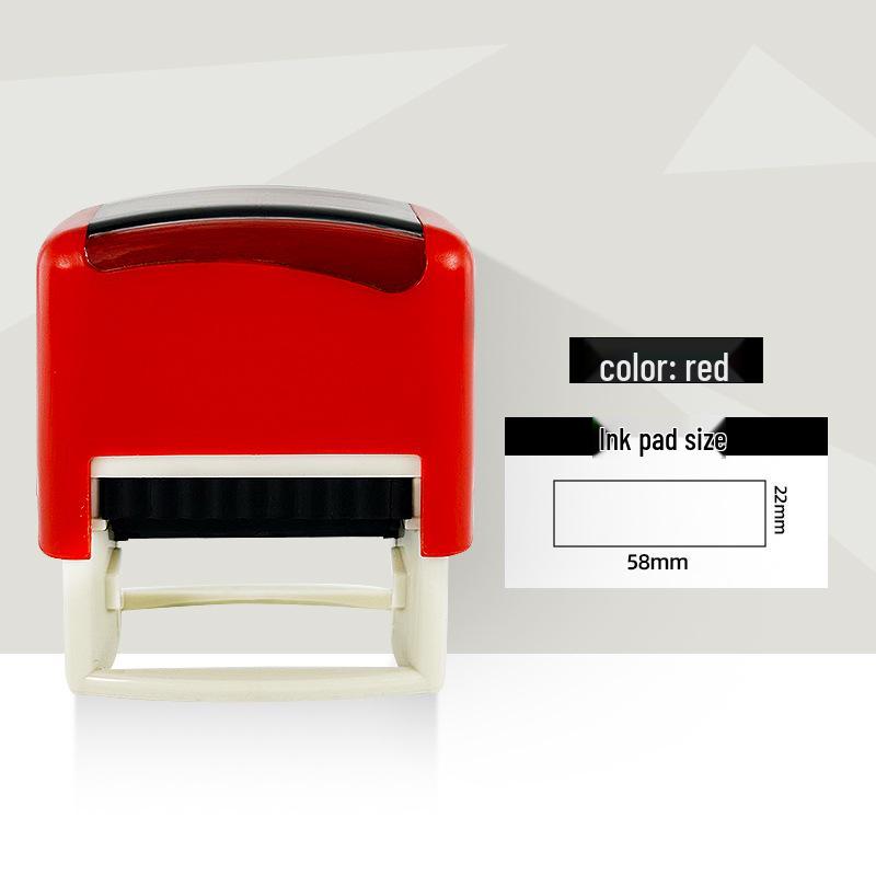 Universal Flip-Top Self-Inking Stamp with Auto Rebound Pattern