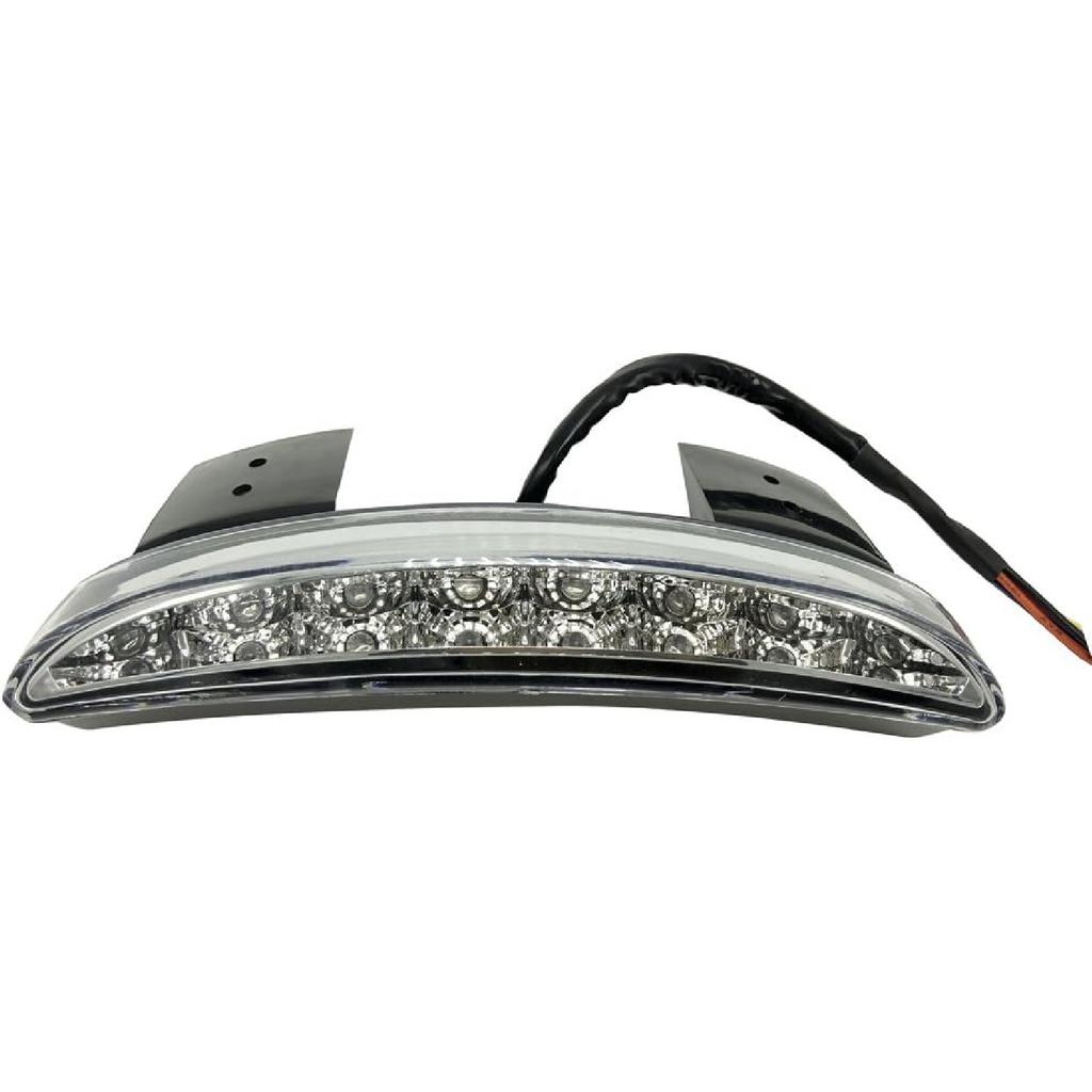 ANKIA Motorcycle Chopped Rear Fender Edge LED Brake License Plate Tail Light Stop Running Light Turn Signal Lamp for Night/Low-Light Riding for