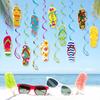 Hawaii Party Summer Decorations Spiral Flip Flops Hanging Decoration For Beach