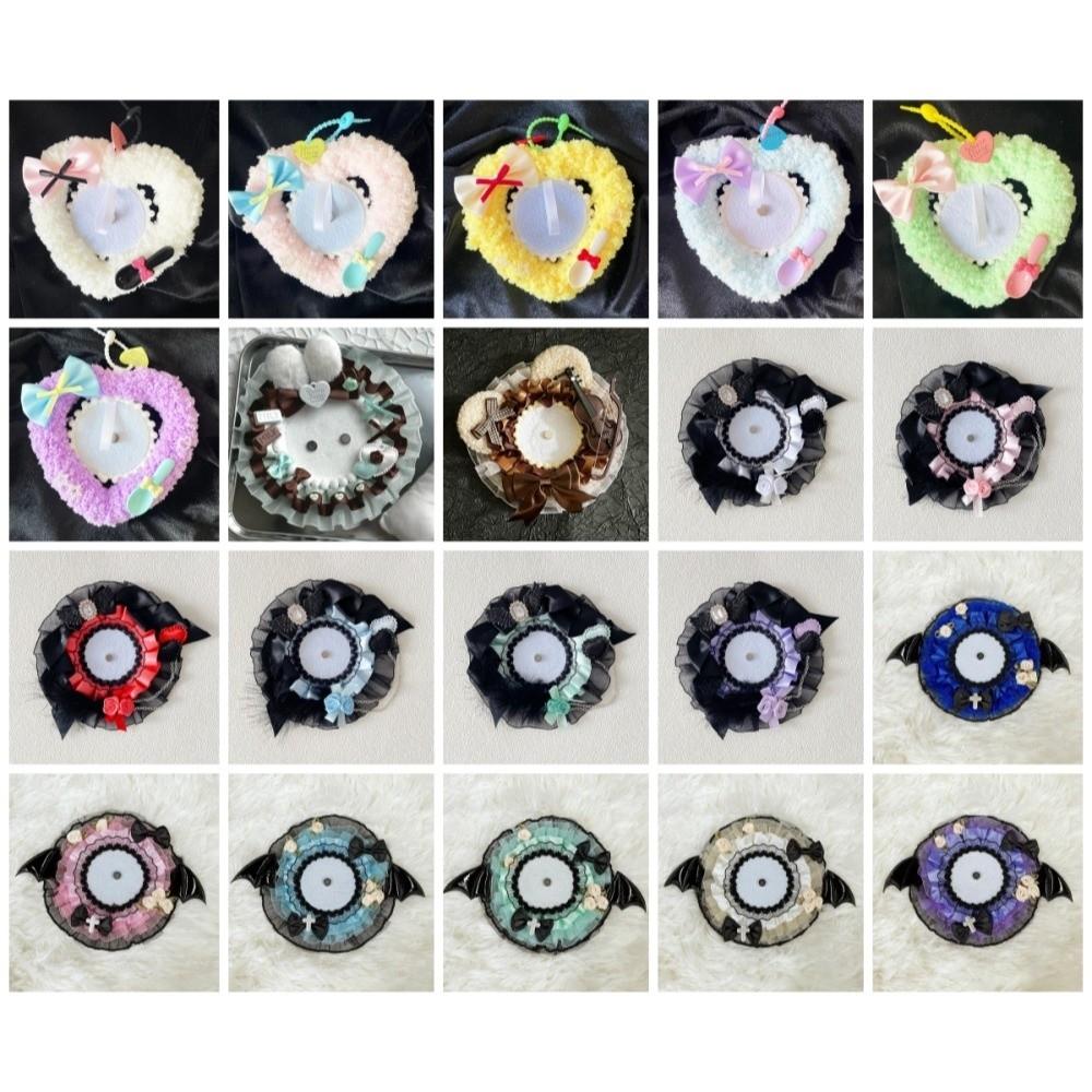 Rose Pins Display Base Bow Love Heart Badge Frame Pendant 55-75mm Badge Display