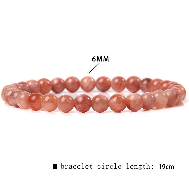 6mm Chakra Beads Energy Bracelet Natural Round Agates Onyx Stone Stretch Bracelet Bangles for Women Men Handmade Yoga