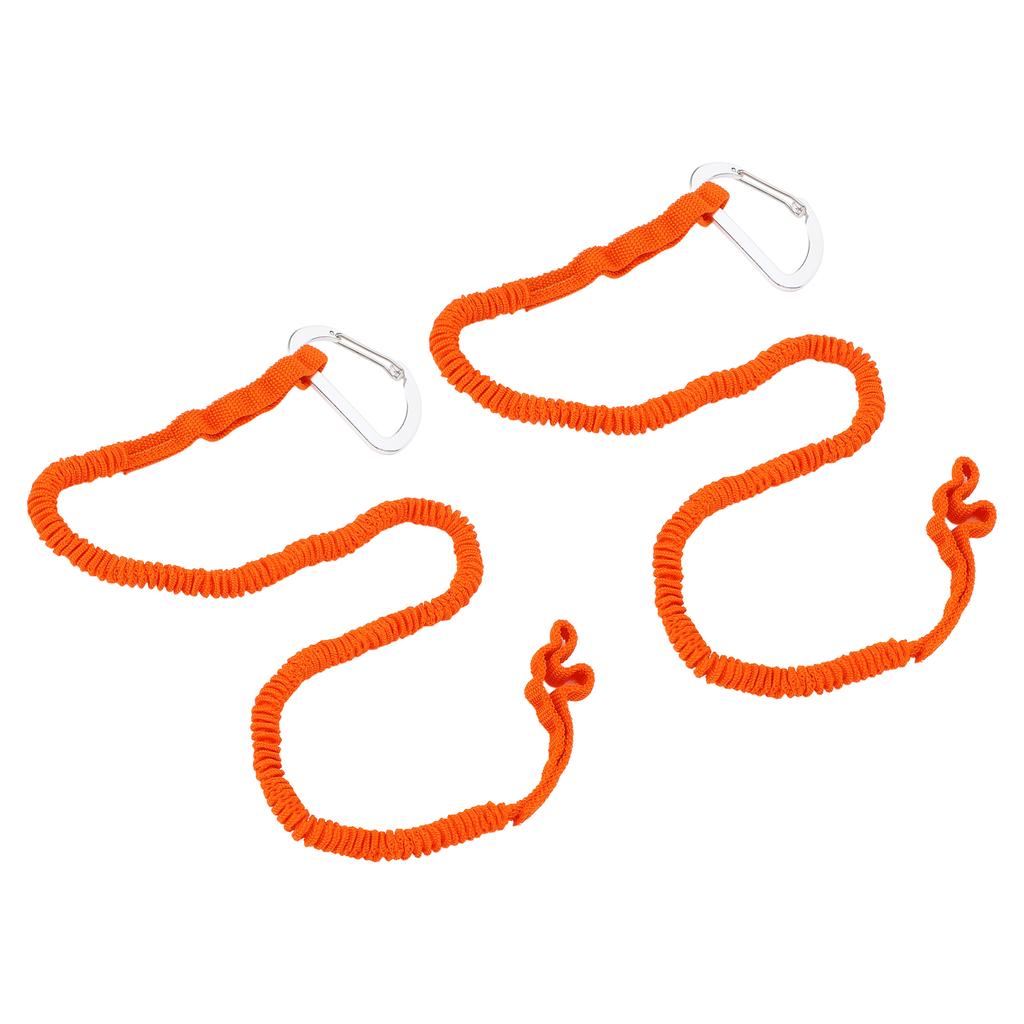 2pcs Kayak Paddle Leash Stretchable Strap Lanyard Rope for Kayaking Boating Canoeing Fishing Pole Rod 3‑6 Feet