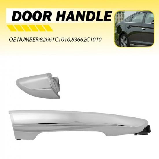 RH Rear Passenger Side Exterior Door Handle Chrome For 2015- Hyundai Sonata