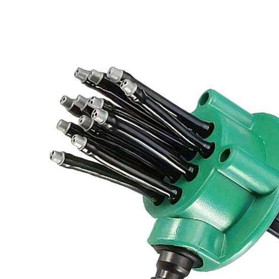 360-Graden Dekking Tuinsproeier, Verstelbare Flexibele Spuitkoppen, Automatisch Roterende Grassproeier, Tuinslang Sproeier met Steekvoet voor Gazon