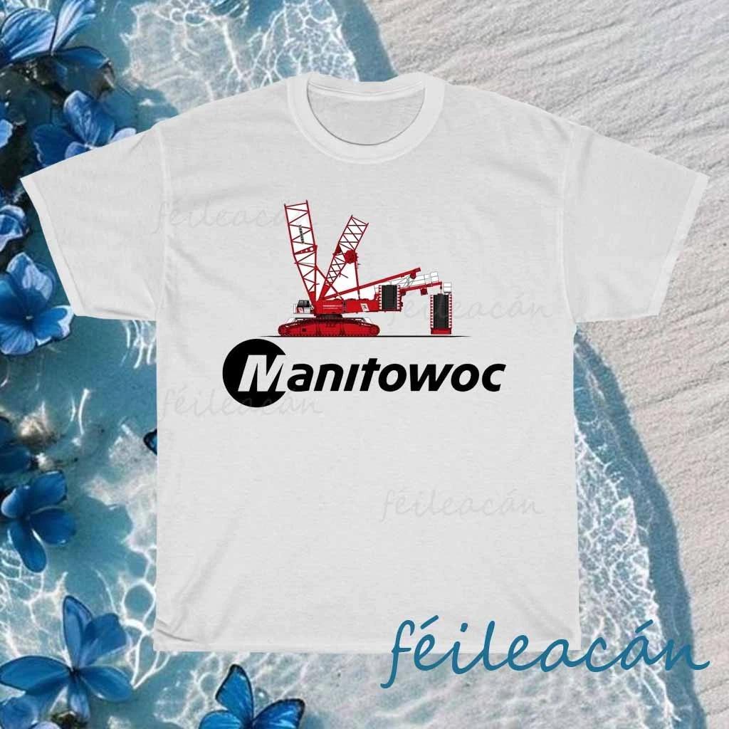 

New Manitowoc Construction Cranes Logo American T-Shirt Funny Size S to 5XL 3XL