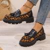 Fashion Fashion Temperament Woman Shoes 2025autumn New British Style Women Leather Shoe Simple Versatile Womens Loafers Zapatos De Mujer