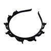 1 Piece Hair Accessories With Clip Ring Fashion Double-Band Hairband Flocked Non-Slip Braided Hair Decorative Hairpin Hairband