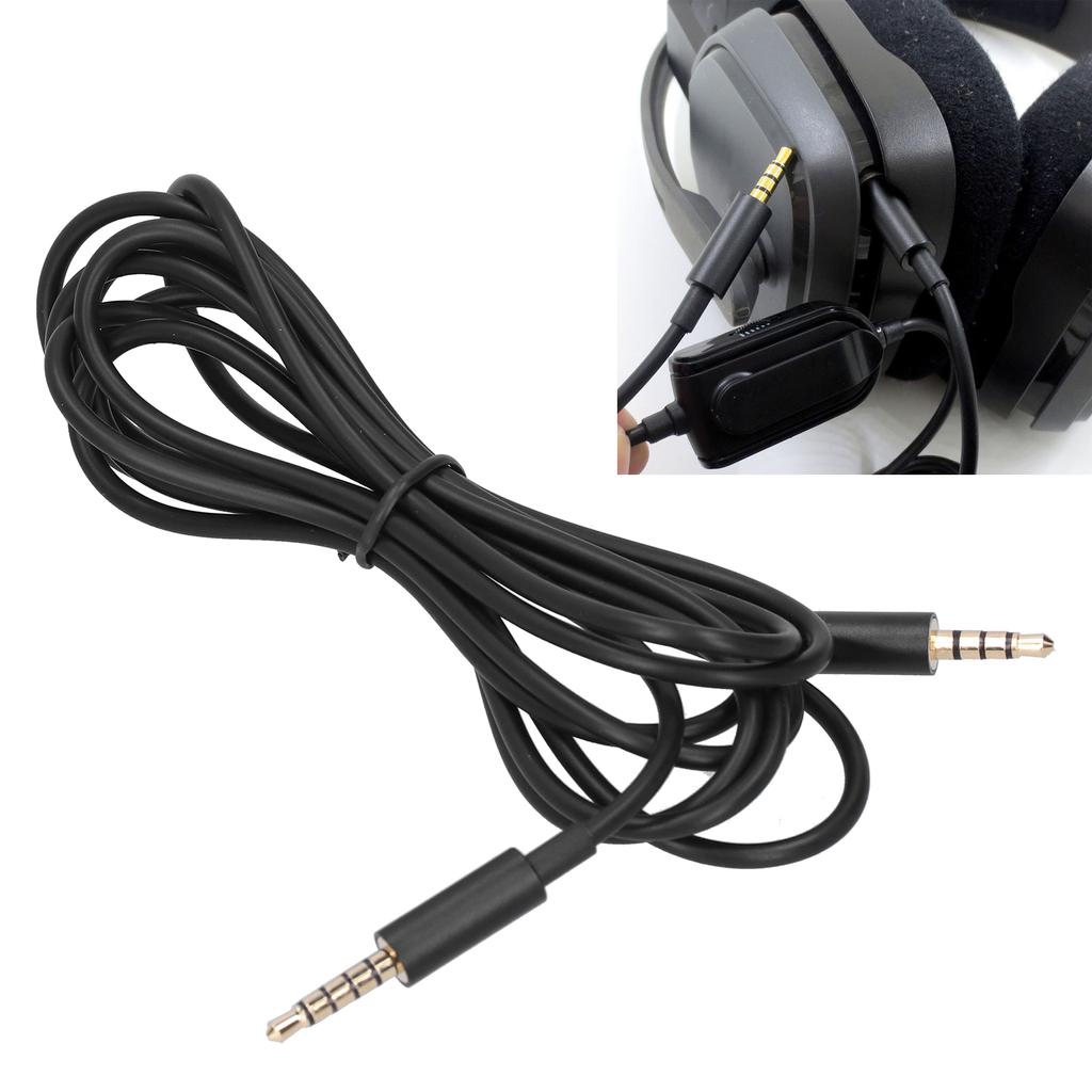 Gaming Headset Audio Cable Audio Line 3.5mm Plug for Logitech Astro A10 A40 Headphone