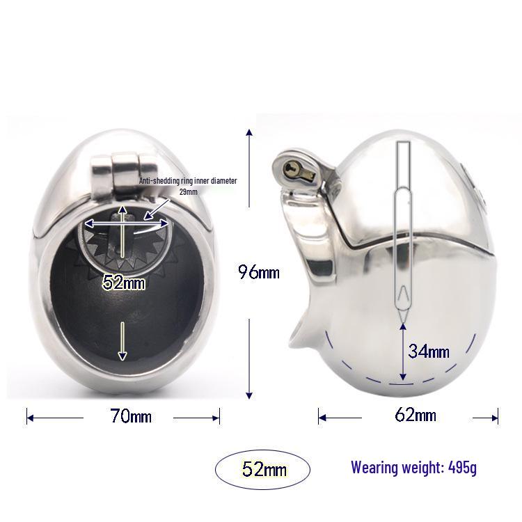 Complete Men's Chastity Cage: Anti-Escape Stainless Steel Lock for Crossdresser Training