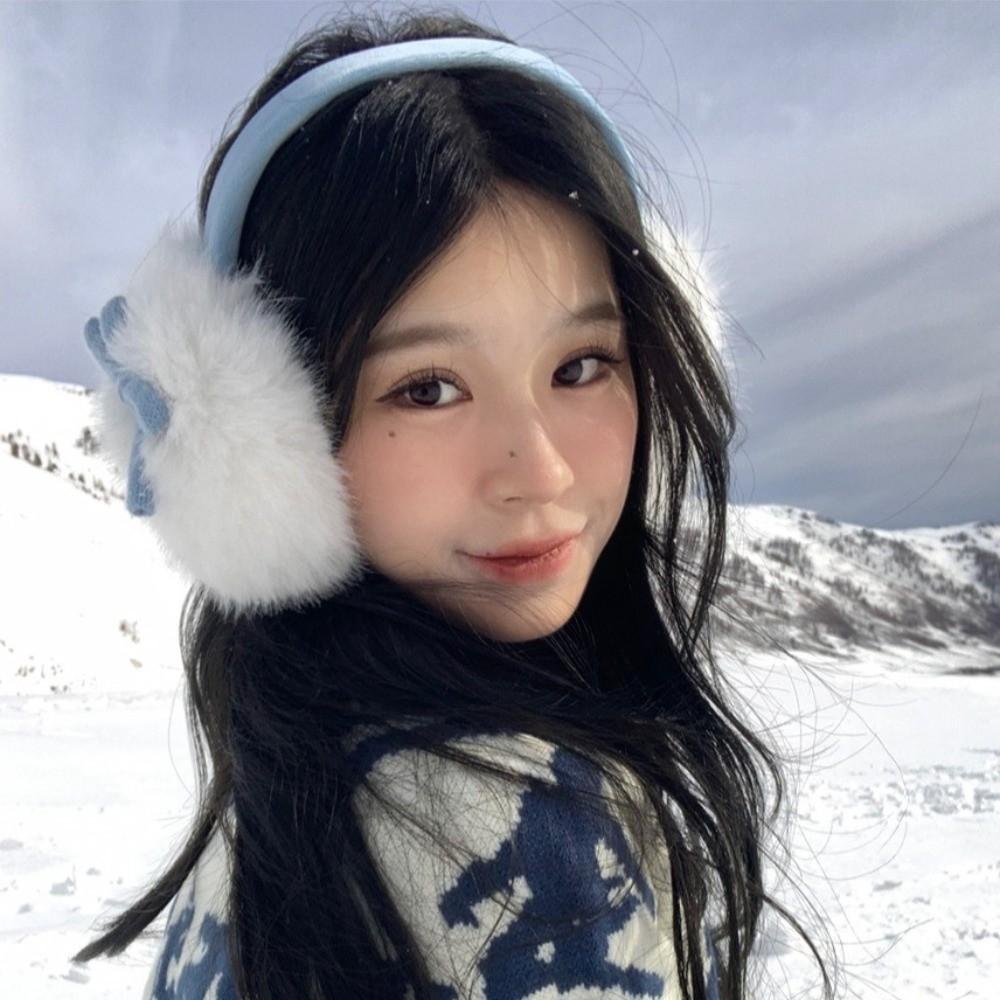 Windproof Warm Earflaps Soft Cold-proof Ear Mask Fashion Cute Ear Cover  Skiing