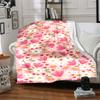 1pc Floral Pattern Lightweight Flannel Blanket, Comfortable and Warm Blanket, for Office and Camping Sofa Bed, Livingroom170