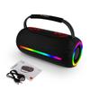 TWS 20W Shock Bass Cool Light Effect Portable Bluetooth Speaker Stereo Sound Wireless Subwoofer Boombox Home Karaoke Waterproof