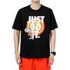 Nike T Shirts Men's Black Crew Neck Moderate Straight Fit DH3830-010
