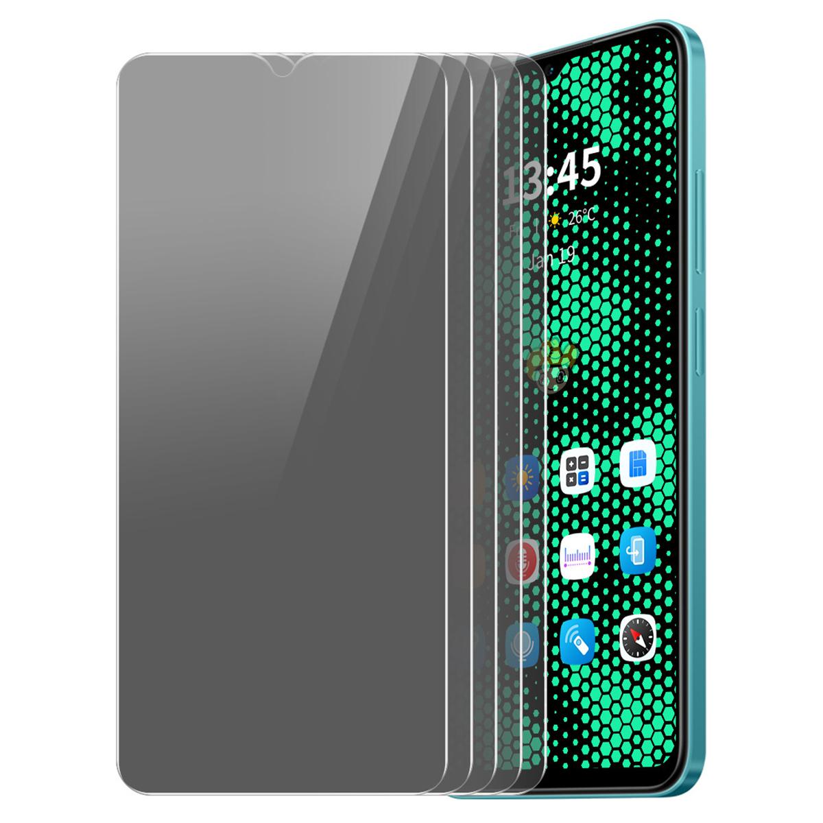 

ENKAY HAT PRINCE 5Pcs For Xiaomi Poco M6 5G Screen Protector High Aluminium-Silicon Glass Anti-Spy Film Type A