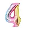 New 1Set Rainbow Unicorn Balloon 32 inch Number Foil Balloons 1st Kids Unicorn Theme Birthday Party Decorations Baby Shower Glob