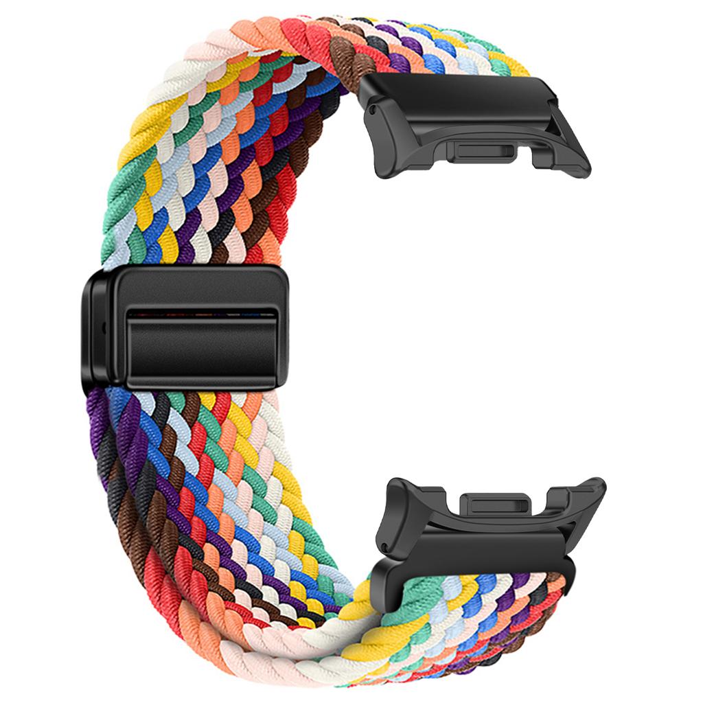 Braided Nylon Band for Samsung Galaxy Watch 8/8 Classic 46mm Magnetic Buckle for Galaxy Ultra 2025/7 47mm Colorful Sport Strap