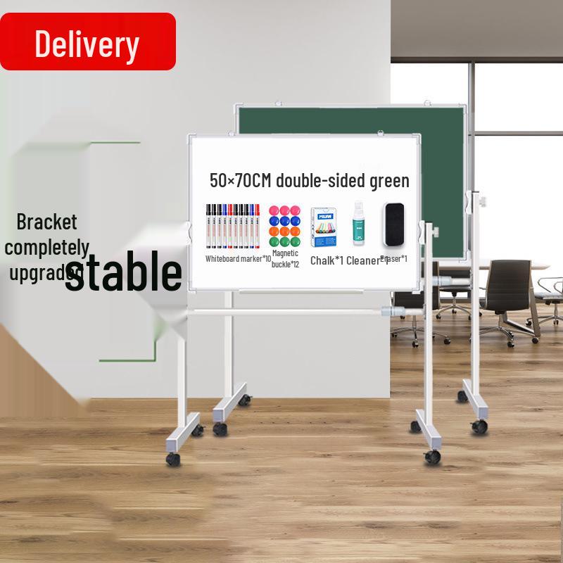 Mobiel Dubbelzijdig Magnetisch Whiteboard & Krijtbord met Standaard - Ideaal voor Thuis, Kantoor of Klaslokaal