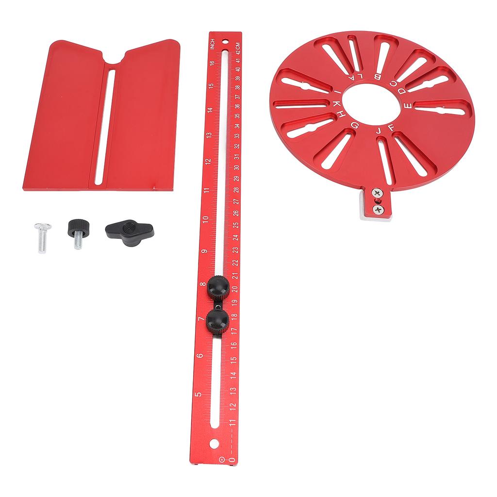 Router Fräsen Nut Halterung 3 in 1 Schrank Hardware Jig Kreis Schneiden Guide Universal Einstellbar