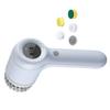 Good-For Kitchen Sink Bathroom Shower Tile Dish Scrubber Brush Electric Scrubber With 5 Brush Heads WHITE