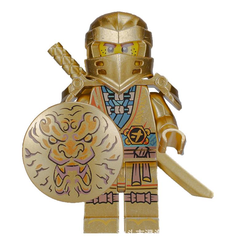 Ninja Warrior Superhero Doll With Weapon Single Building Block Assembly Toy