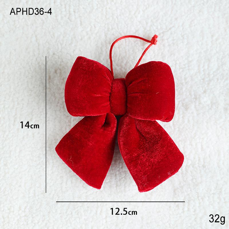 Large Wine Red Velvet Christmas Bow Decoration for Window Display