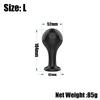 Black Smooth Butt Plug with Flared Base Prostate Massager for Men And Women Beginner Anal Training Toy