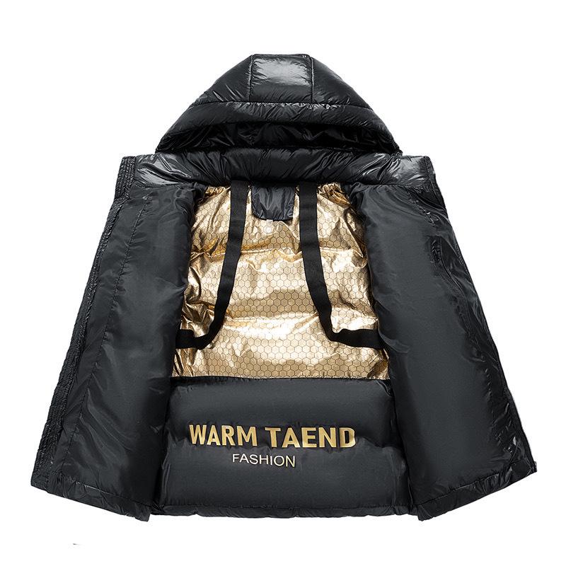 2024 Graphene Lined Down Jacket: Top Heat Storage, Warm, Waterproof, Anti-down, Black Tech Fabric.