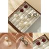 Chic Retro Pearl Earrings Sophisticated Cold Tone Statement Earrings For Ladies