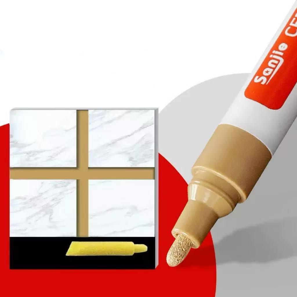 3pcs Tile Marker Grout Pen Wall Gap Sealing Repair Tool for Bathroom Floor Seam Easy To Use Durable Marking Pen for Tile Gap Filling