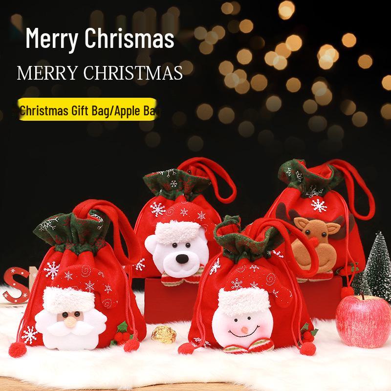 Christmas Eve Apple Candy Gift Tote & Packaging Bag
