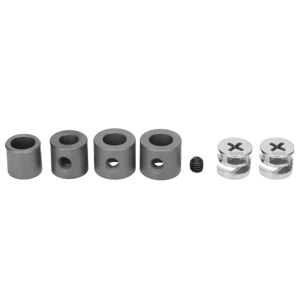 Wood Dowel Hole Drilling Drill Bit Kit Punch Positioner Tool for Woodworking Carpentry