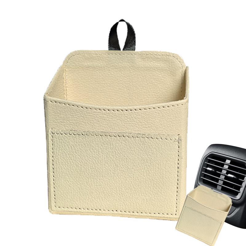 Car Vent Storage Pouch Car Air Vent Pouch Bag Portable Car Auto Seat Interior Air Vent Pouch Bag Box for Phone Glasses Keys