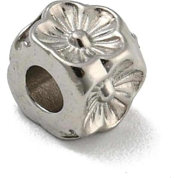 LiQunSweet 20 Pcs 18K Gold Plated Heart 304 Stainless Steel Beads Lovely Heart Spacer Loose Beads for Valentine's Day Gifts DIY Jewelry Craft