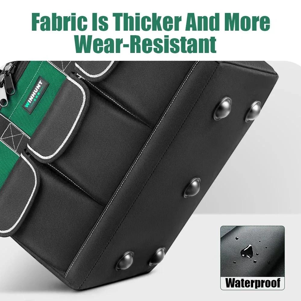 Square Tool Bag Durable Waterproof Portable Thickened Large Capacity Maintenance Tool Storage Pouch Electrician Hardware Toolkit
