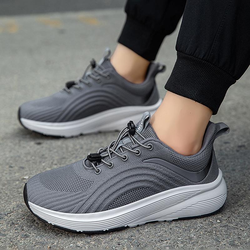Laufschuhe Breite Zehenpartie Neues Modell Herren Rutschfest Flachsohle Weiche Sohle Leicht Bequem Atmungsaktiv Sportschuhe Gehen