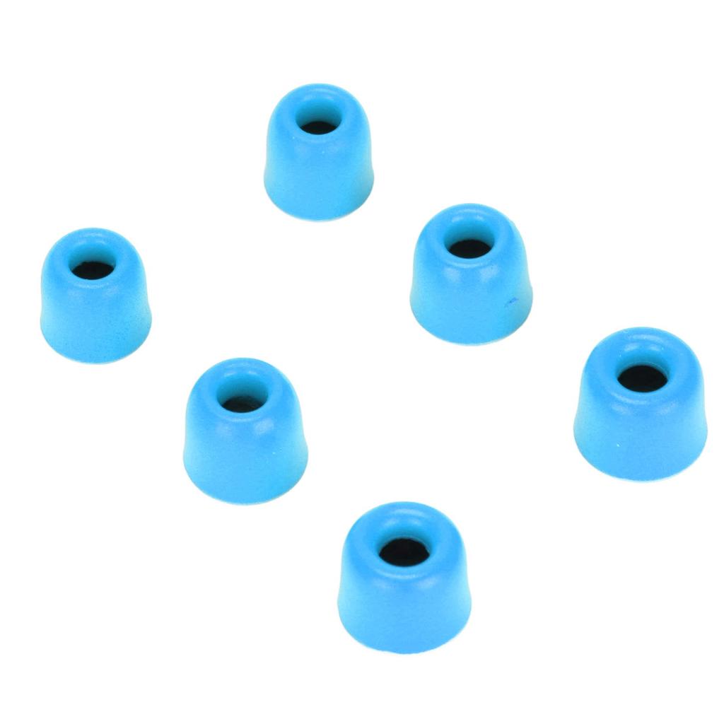6 szt. Wymienne wkładki douszne Redukcja szumów Pianka zapamiętująca kształt Zatyczki do uszu do słuchawek 4,3 mm‑6,0 mmNiebieski