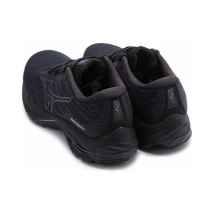 Mizuno Wave Rider 26 Schwarz Dunkelgrau Damen Sneaker J1GD220323