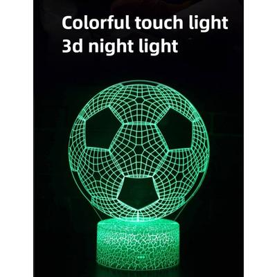 Fünf große Ligen Fußballverein Team Standard 3D Nachtlicht LED Bunt Touch Fernbedienung Nachtlicht